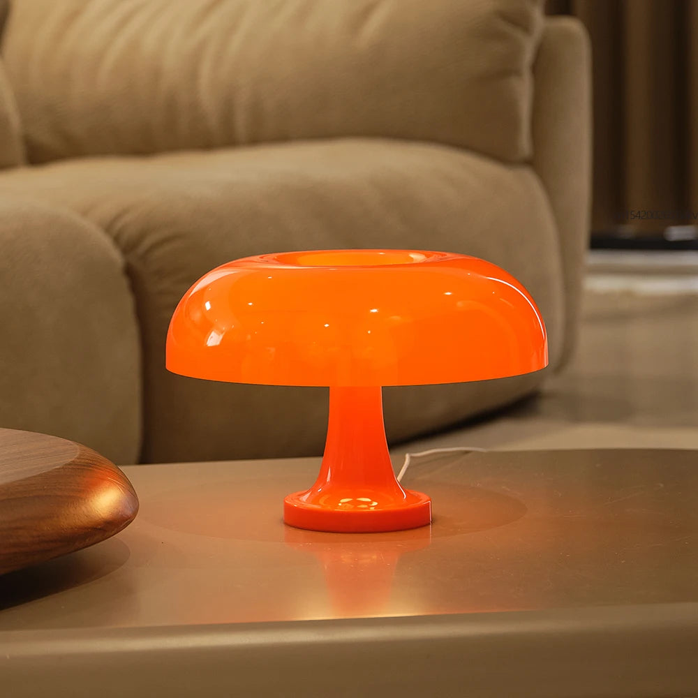 MUSHROOM LAMP ORANGE