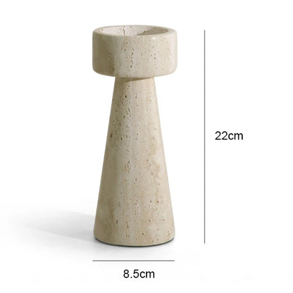 STONE CANDLE HOLDER