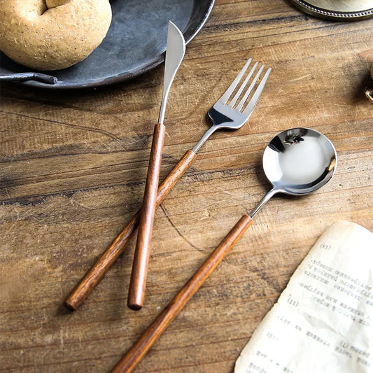 ROSEWOOD CUTLERY SET