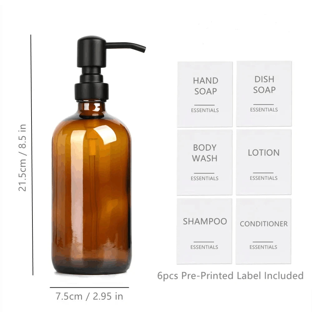 GLASS SOAP DISPENSER