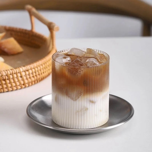 RIBBED GLASS CUP JOSI