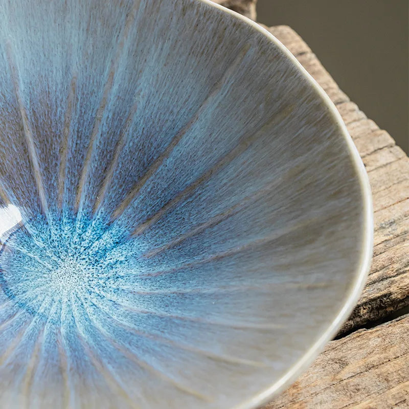 PEACOCK BLUE CERAMIC PLATE
