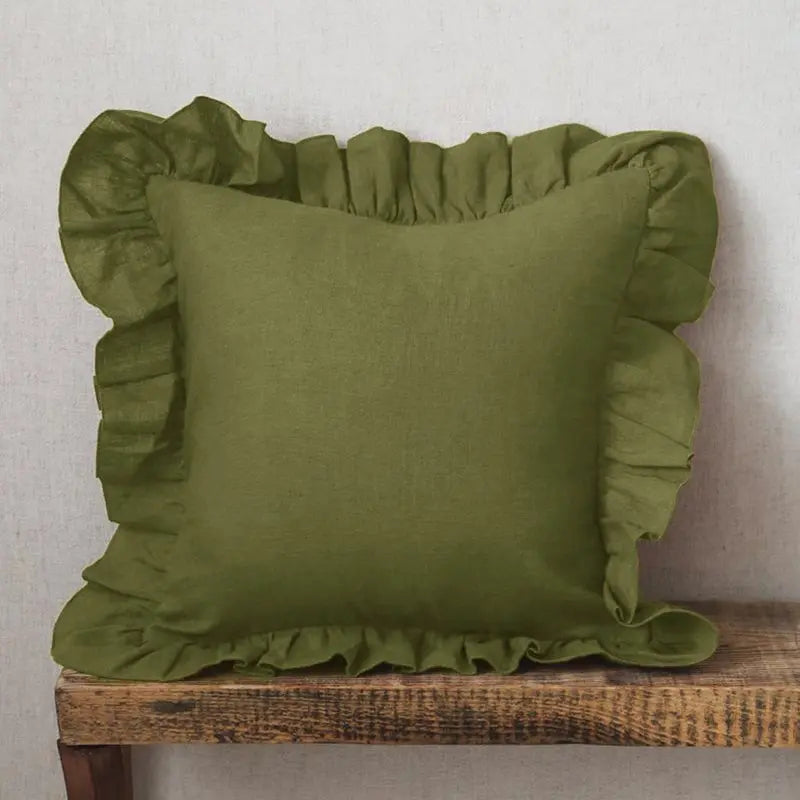 LINEN RUFFLE PILLOWS