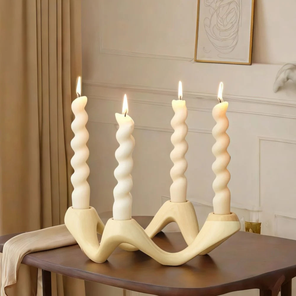 BEIGE CANDLEABRA