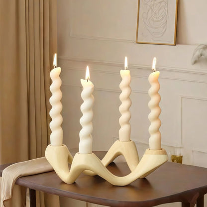 BEIGE CANDLEABRA