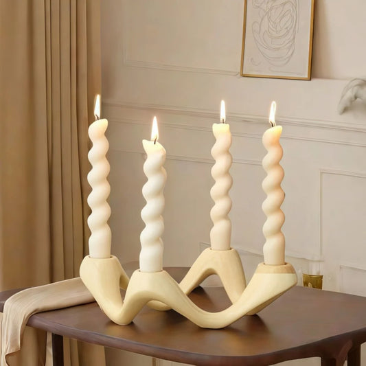 BEIGE CANDLEABRA