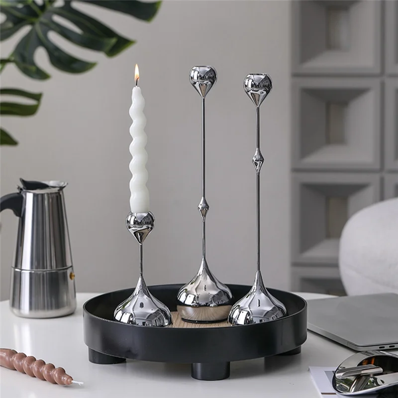 DROP CANDLE HOLDER 3 PCS