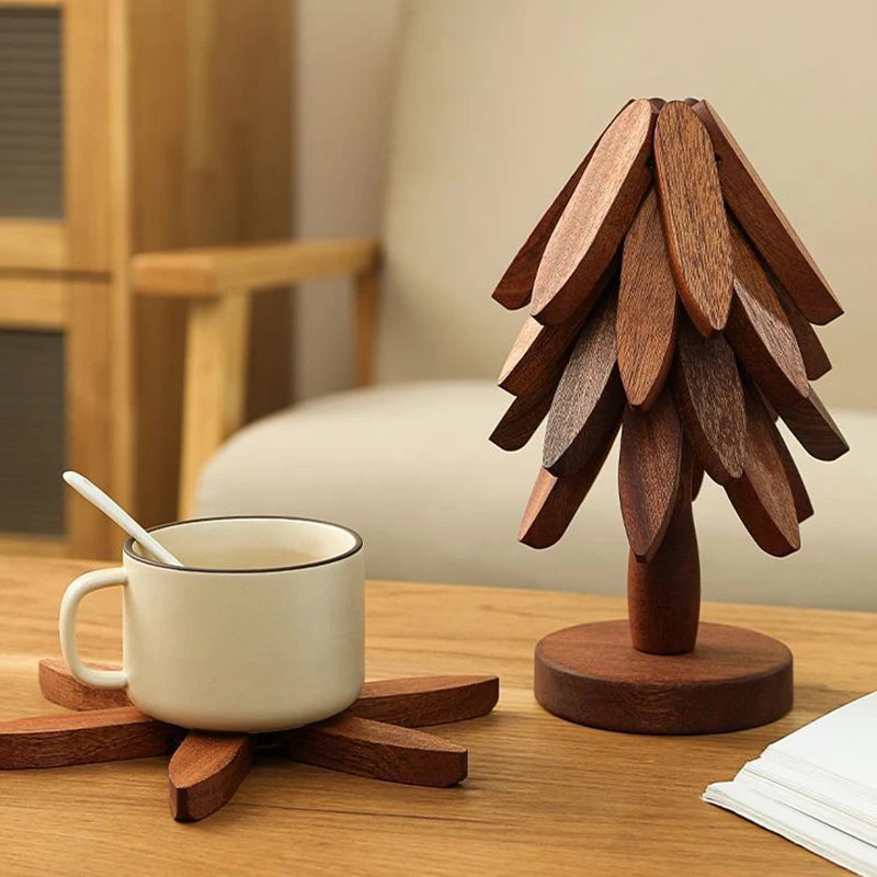 WOODEN TREE COASTER
