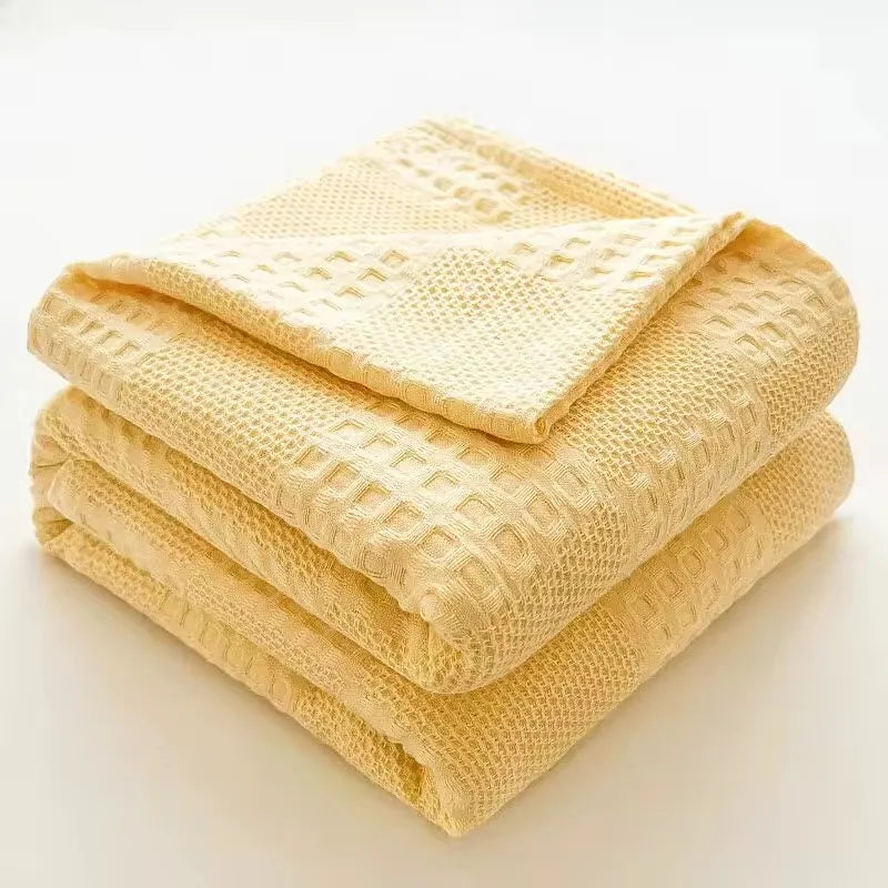 KNIT BLANKET YELLOW