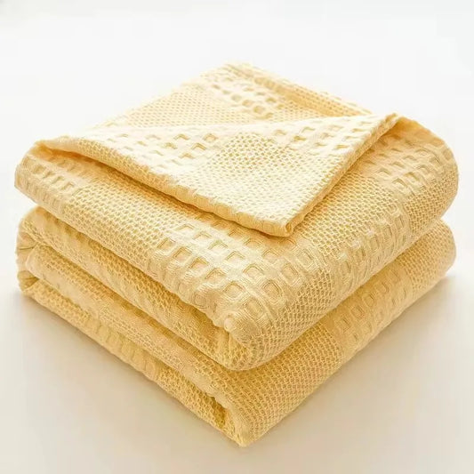 KNIT BLANKET YELLOW