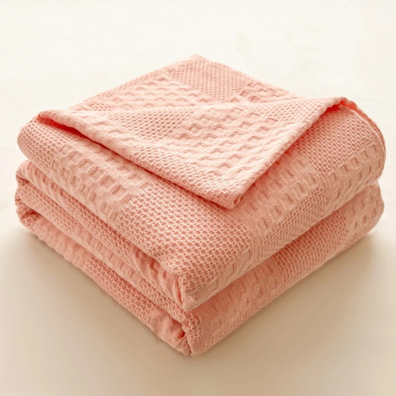 ROSA COTTON WAFFLE BLANKET