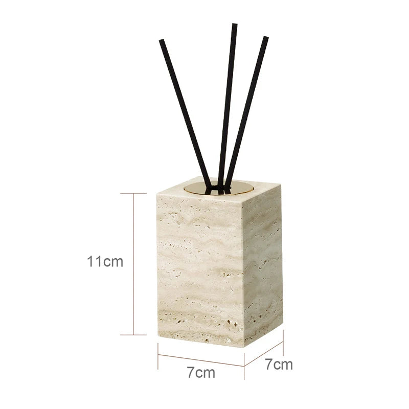 TRAVERTINE BATHROOM SET SQUARE