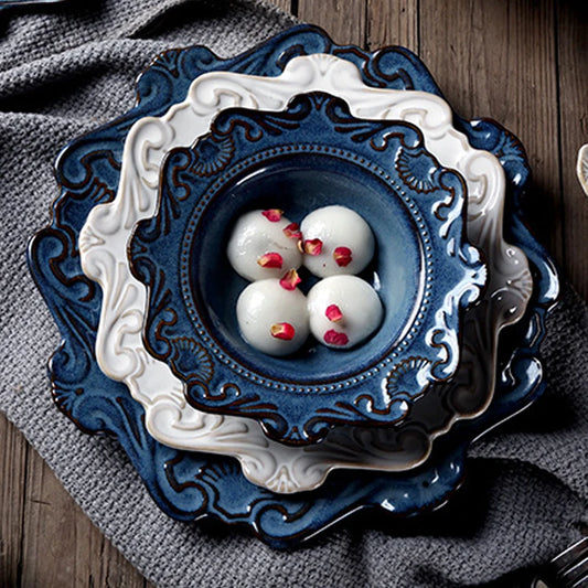 BLUE RELIEF BOWL