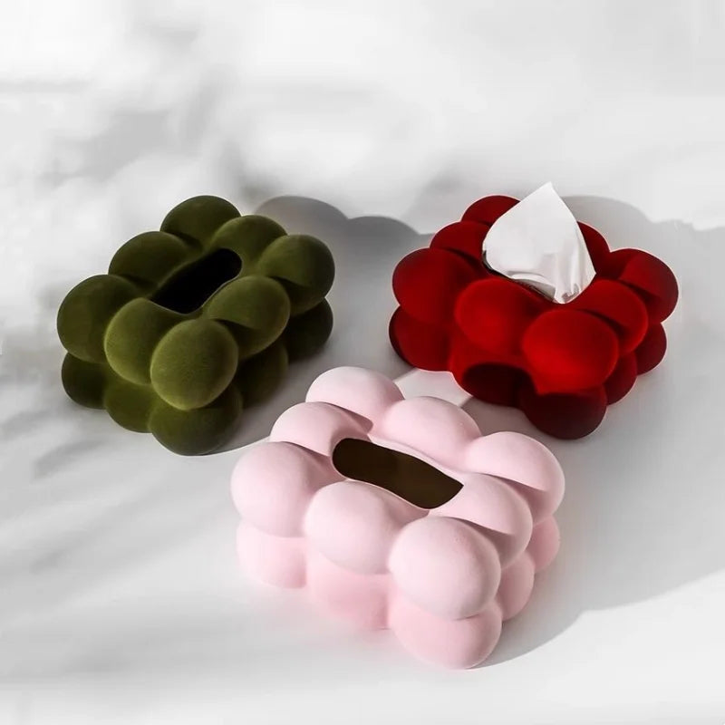 FLOCKED PORCELAIN BOXES