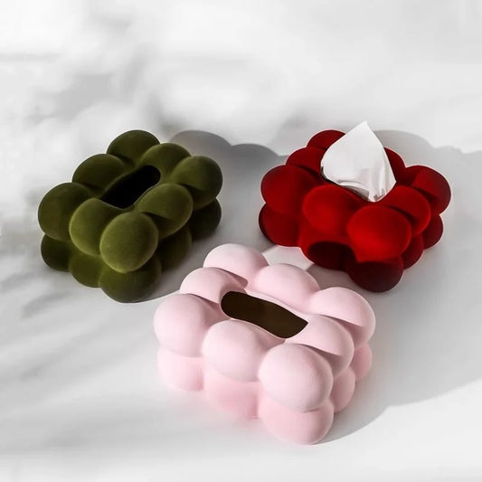 FLOCKED PORCELAIN BOXES