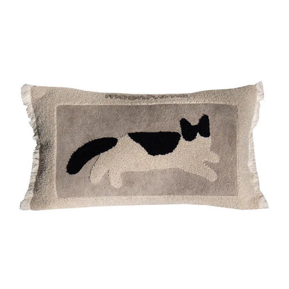 EMBROIDERY CAT PILLOW