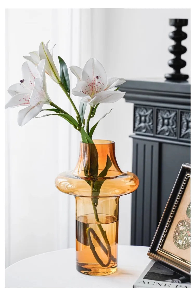 GLASS VASE SATURN