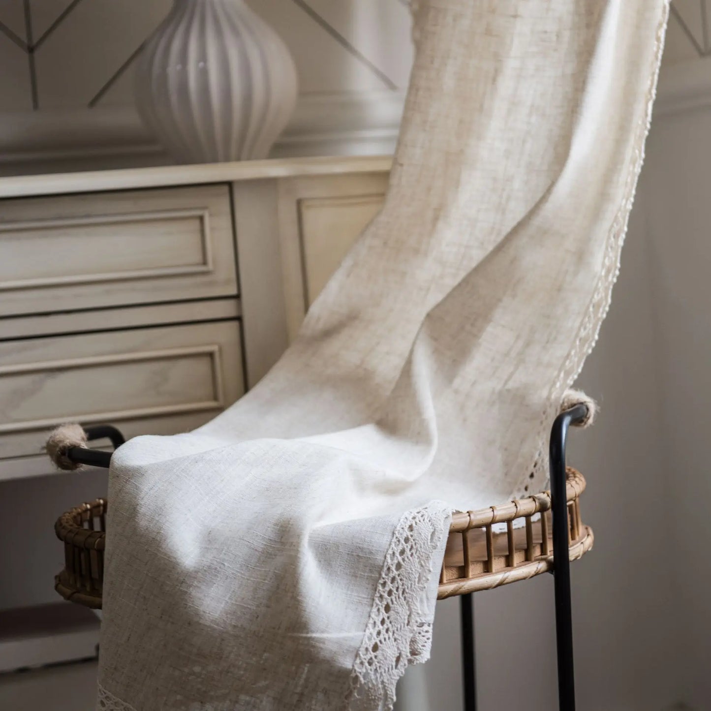 LINEN-LOOK CURTAIN TILL