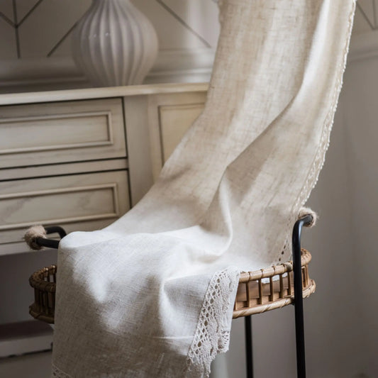 LINEN-LOOK CURTAIN TILL