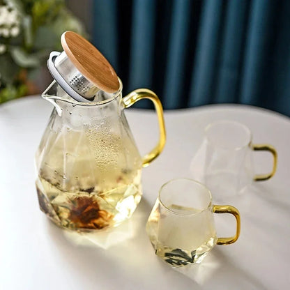 GLASS TEAPOT SET