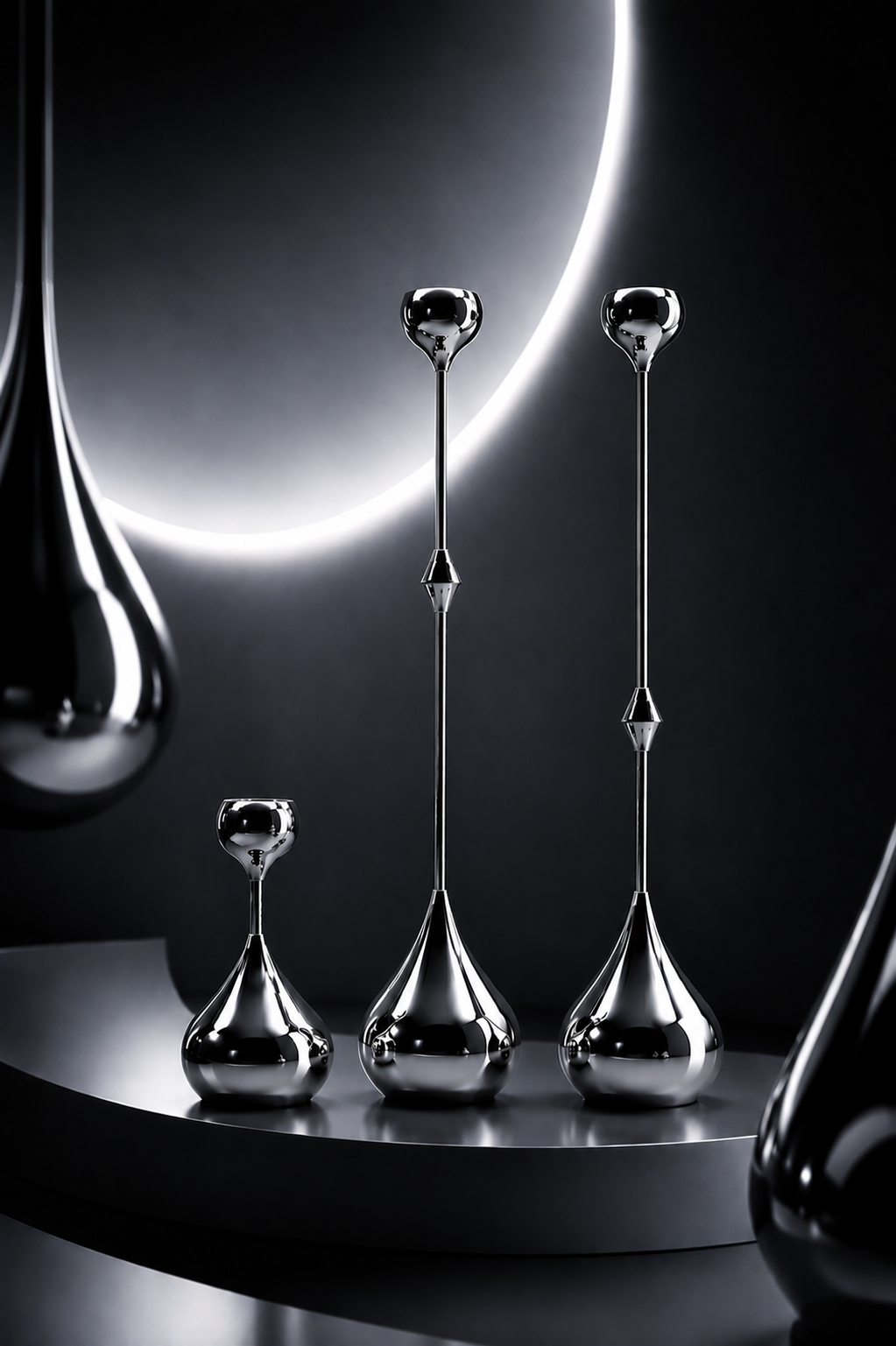 DROP CANDLE HOLDER 3 PCS