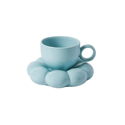 BLUE PUFFY COFFEE MUG