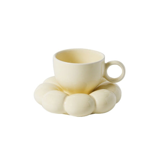 YELLOW PUFFY COFFEE MUG