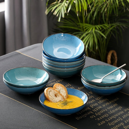 BLUE STONEWARE SET