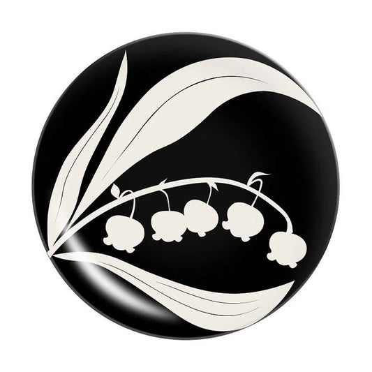 WHITE FLOWER BAMBOO PLATE