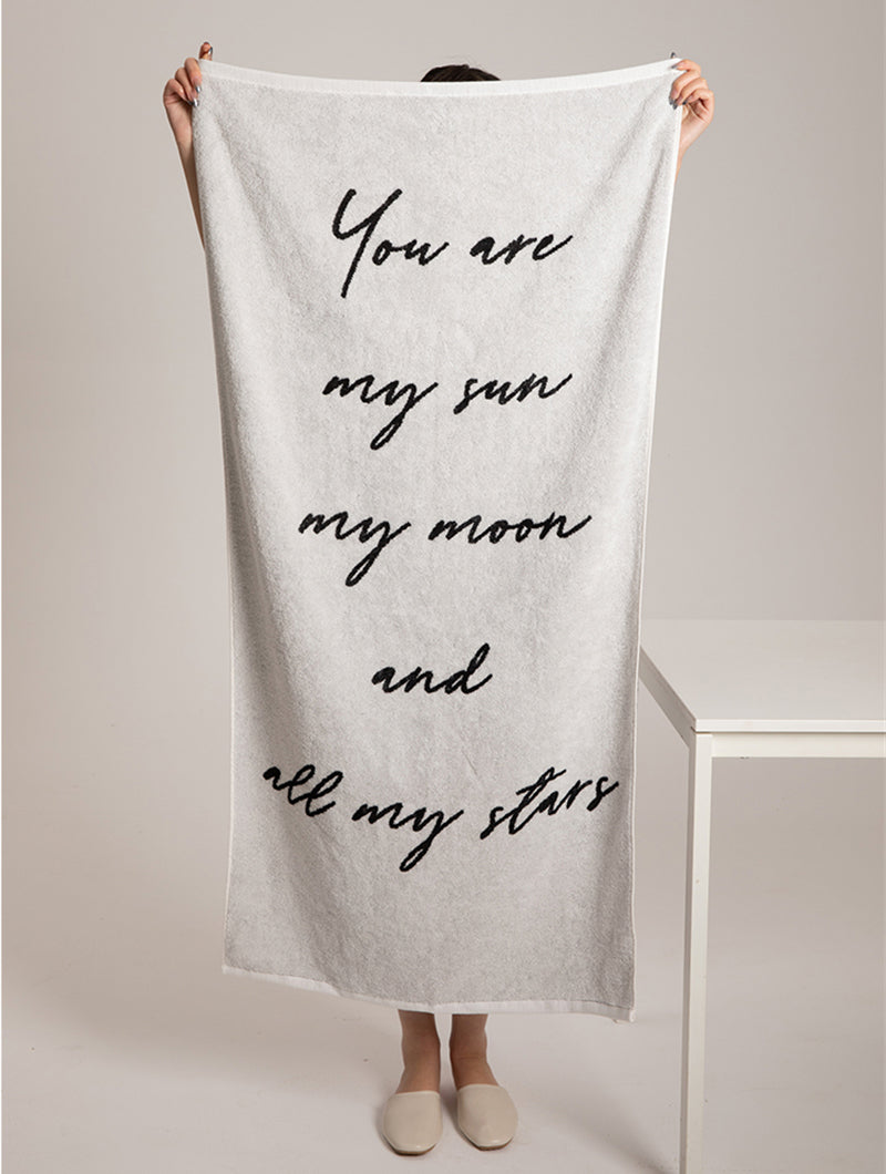 LETTERS TOWEL - CASA PAPAYA | HOME