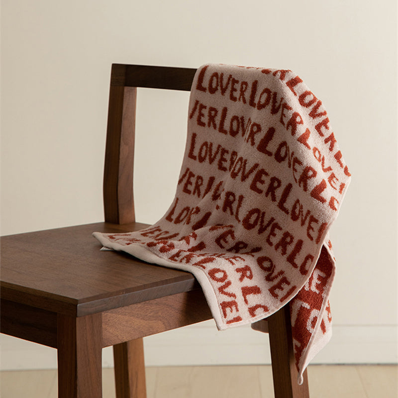 RED LETTER TOWEL - CASA PAPAYA | HOME