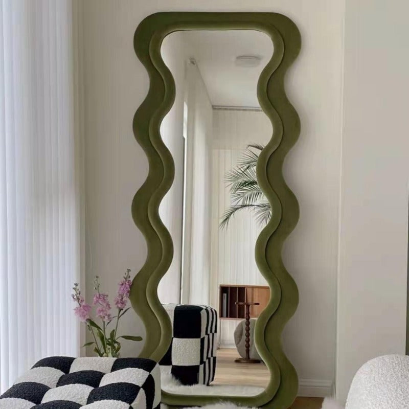 WAVY GREEN MIRROR