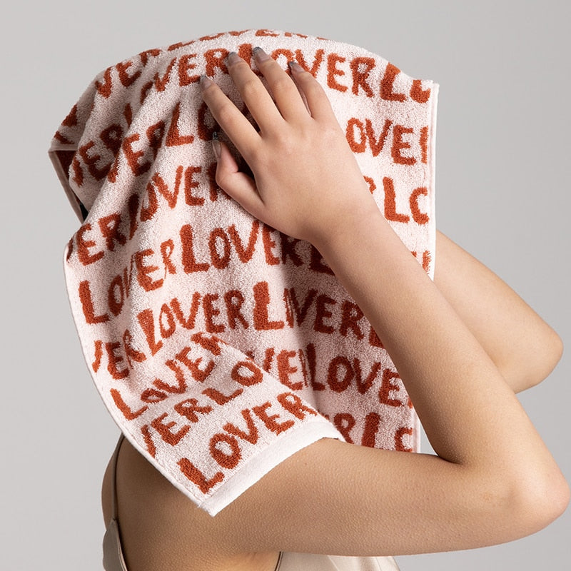 RED LETTER TOWEL - CASA PAPAYA | HOME