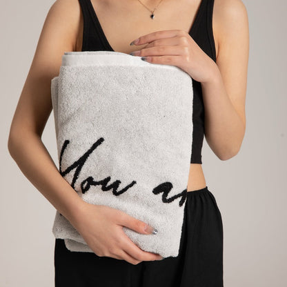 LETTERS TOWEL - CASA PAPAYA | HOME