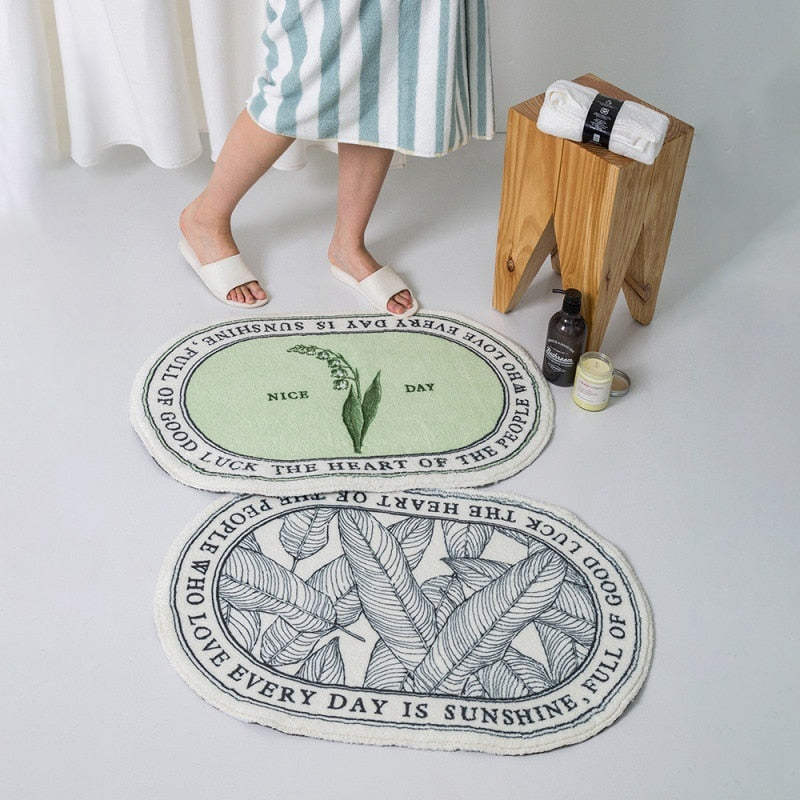 GREY LEAFS MAT - CASA PAPAYA | HOME