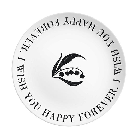 HAPPY FOREVER BAMBOO PLATE