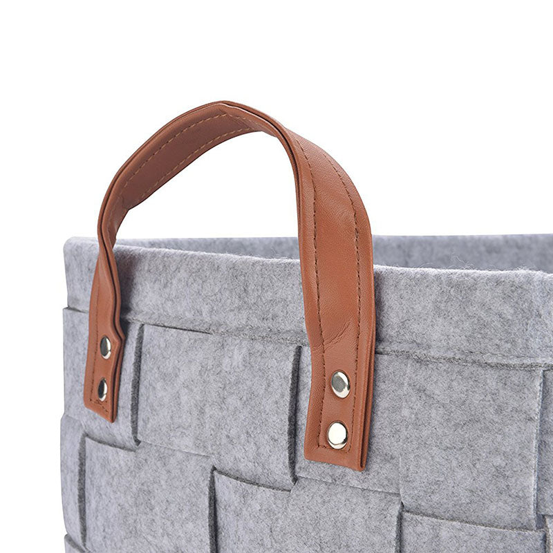 GREY FELT BASKET SET - Casa Papaya