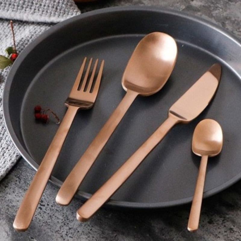 ROSEGOLD CUTLERY SET - Casa Papaya