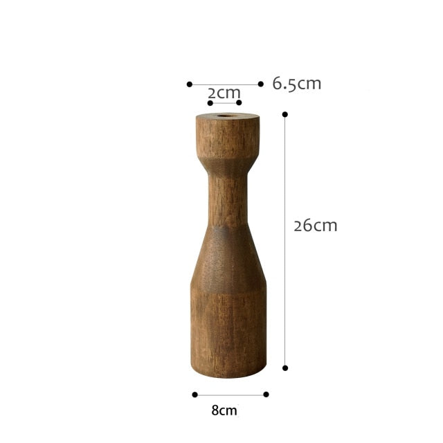 WOOD CANDLE HOLDER - Casa Papaya