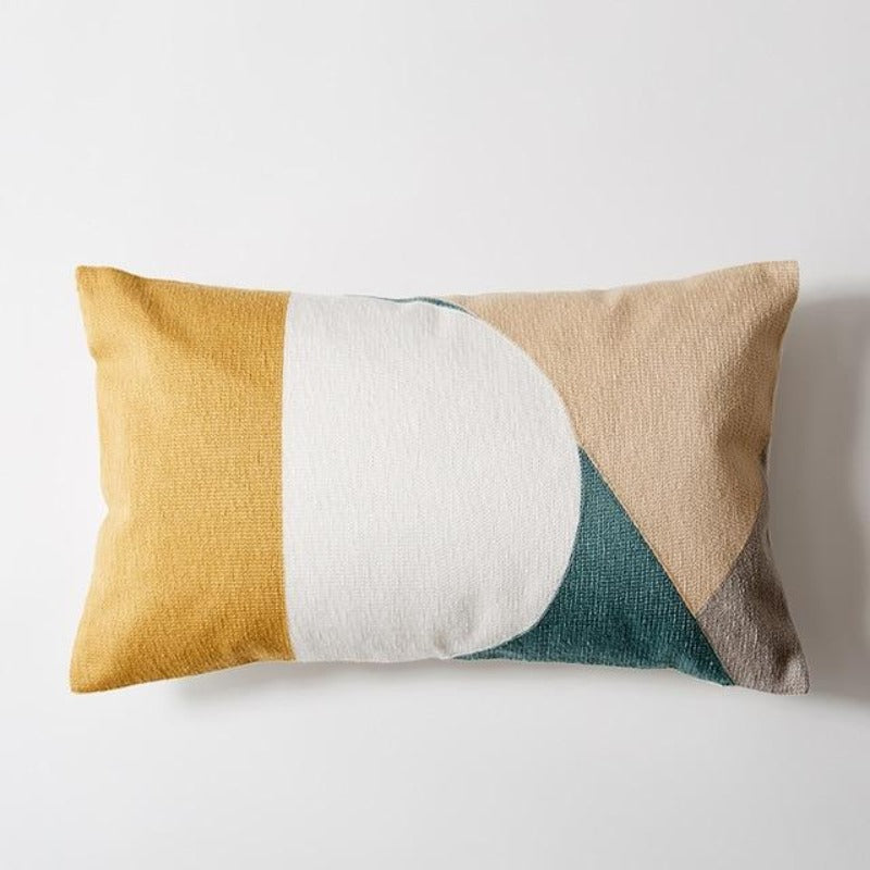 Blue geometric shop cushion covers