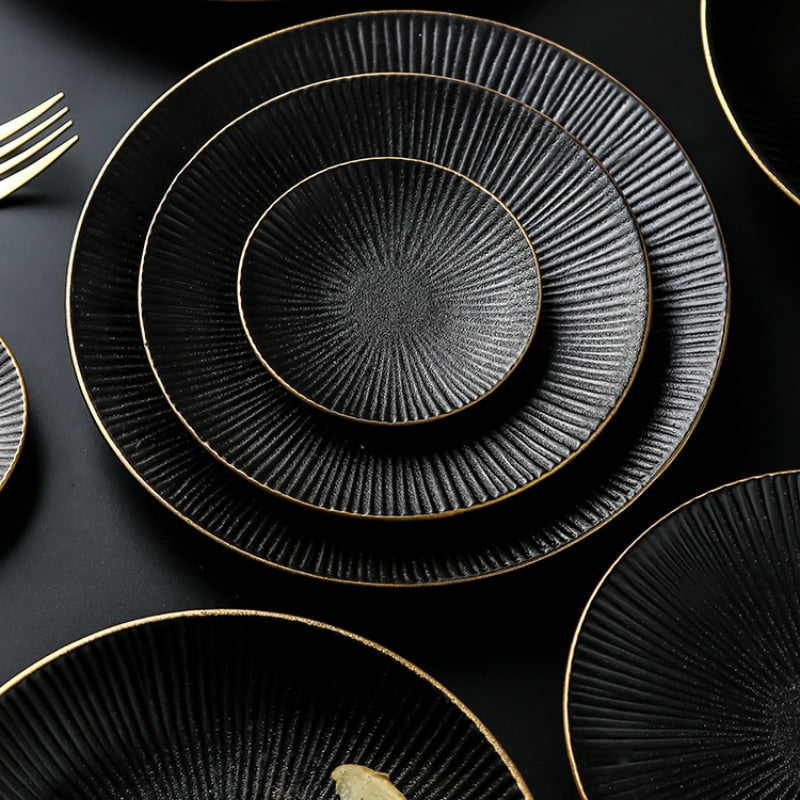 BLACK DINNER SET - Casa Papaya