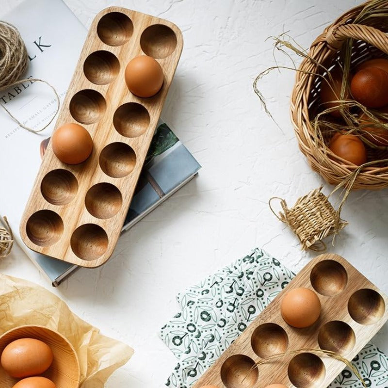 WOODEN EGG STORAGE - CASA PAPAYA | HOME