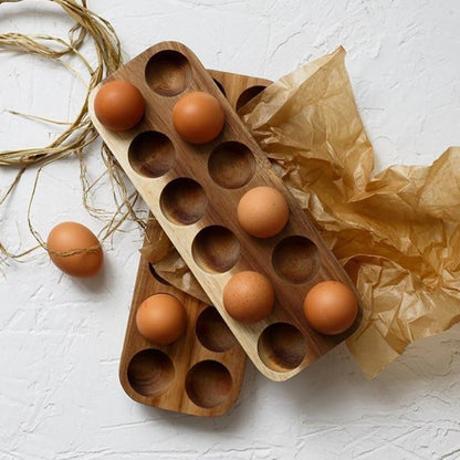 WOODEN EGG STORAGE - CASA PAPAYA | HOME