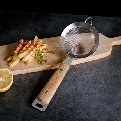 WOODEN HANDLE SIEVE - CASA PAPAYA | HOME