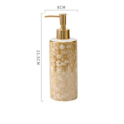 SAND CERAMIC SOAP DISPENSER - CASA PAPAYA | HOME