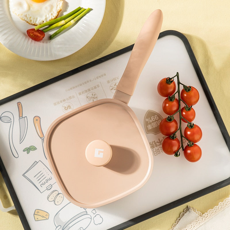 PINK SQUARE SHAPED PAN - CASA PAPAYA | HOME