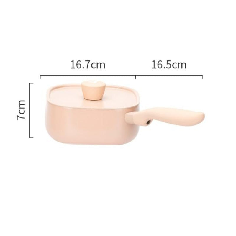 PINK SQUARE SHAPED PAN - CASA PAPAYA | HOME