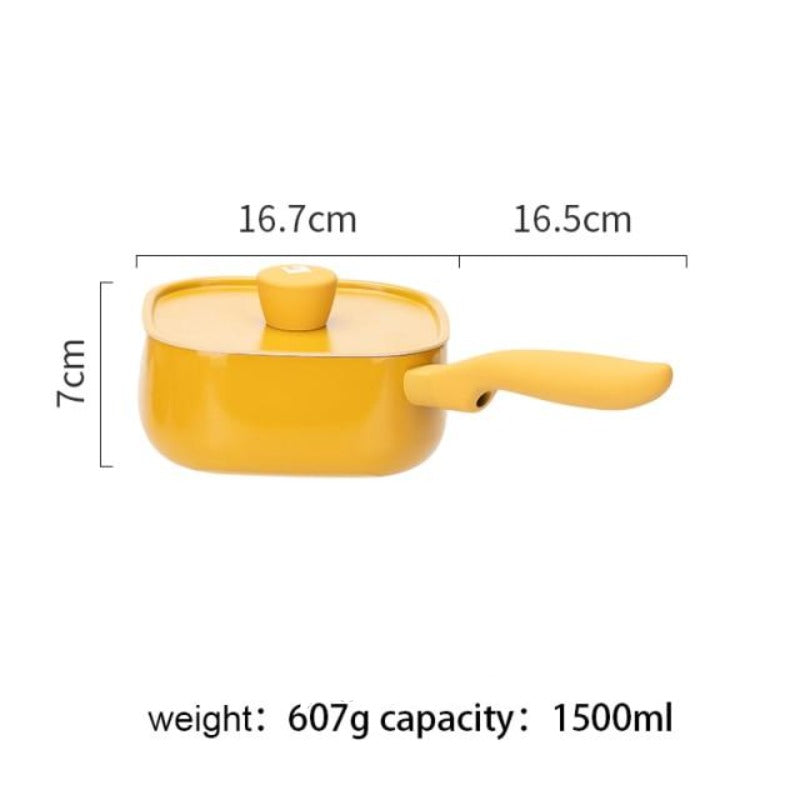 YELLOW SQUARE SHAPED PAN - CASA PAPAYA | HOME