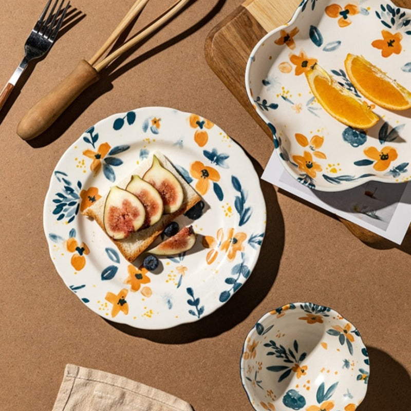 FLORAL DINING SET - CASA PAPAYA | HOME