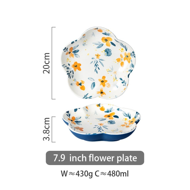 FLORAL DINING SET - CASA PAPAYA | HOME